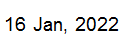 16 Jan, 2022