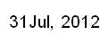 31 July, 2012