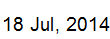 18 July, 2014