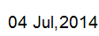 4 July, 2014