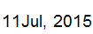 11 July, 2015