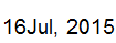 16 July, 2015