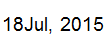 18 July, 2015