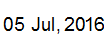 5 Jul, 2016
