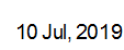 10 July, 2019