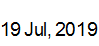 19 July, 2019