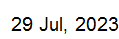 29 July, 2023