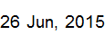 26 June, 2015