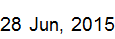 28 June, 2015