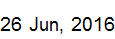26j June, 2016