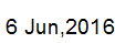 6 June, 2016