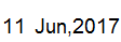 11 June, 2017