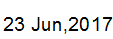 23 June, 2017