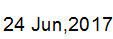 24 June, 2017