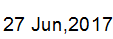 27 June, 2017