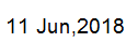 11 June, 2018