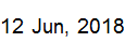 12 June, 2018