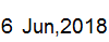 6 June, 2018