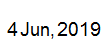 4 June, 2019