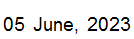 5 June, 2023