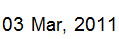 03 Mar, 2011
