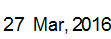 27 Mar, 2016