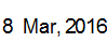 8 Mar,2016