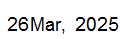 26 Mar, 2025