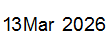 13 Mar, 2026