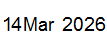14 Mar, 2026