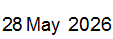 28 May 2026