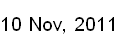 10 Nov, 2011