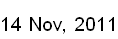 14 Nov, 2011