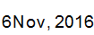 6 Nov, 2016