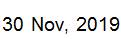 30 Nov, 2019