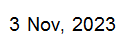 3 Nov, 2023