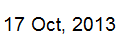 17 Oct, 2013