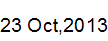 23 Oct, 2013