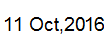 11 Oct, 2016