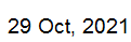 29 Oct, 2021