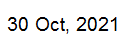 30 Oct, 2021