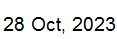 27 Oct, 2023