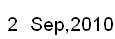 2 Sep, 2010