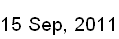 15 Sep, 2011