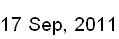 17 Sep, 2011