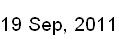 19 Sep, 2011
