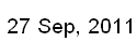 27 sep, 2011