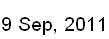 9 Sep, 2011