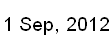 1 Sep, 2012