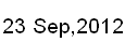 23 Sep, 2012